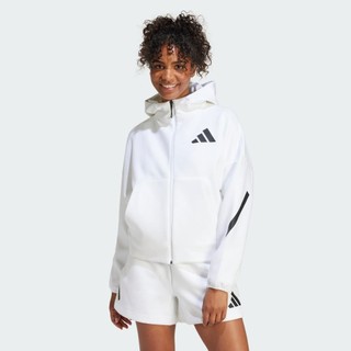adidas 女款 外套 連帽外套 W Z.N.E. FZ 白 JE7849