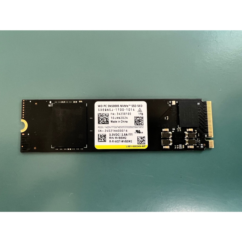 新同 WD PC SN5000S NVMe Gen4 SSD 512GB 高速 Sandisk WD Blue SN5000