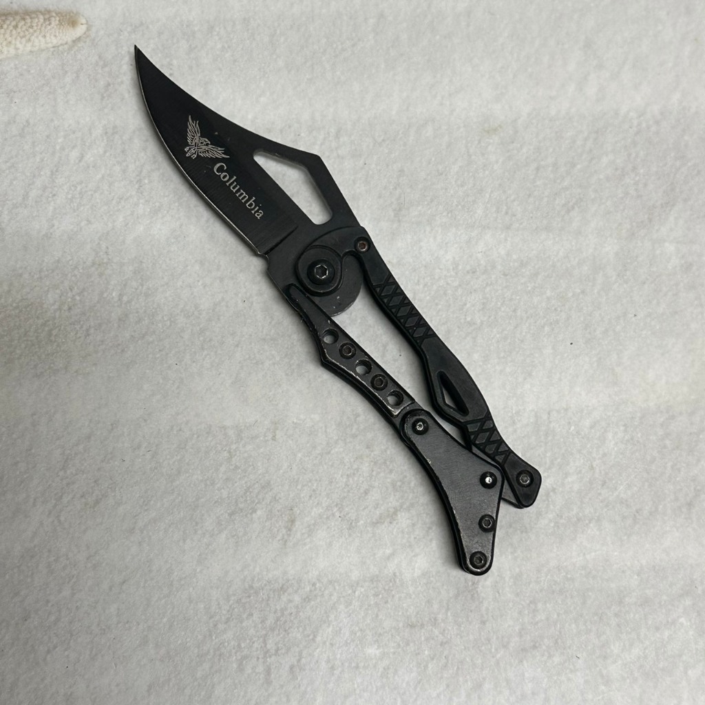 [沐沐屋] Columbia 翔翼折刀 簍空柄 登山 釣魚 露營刀 -