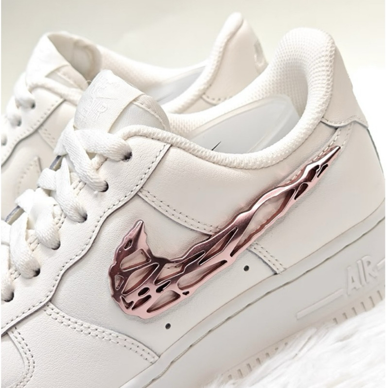{ T&S_studio } Nike Air Force 1  金屬液態粉  玫瑰金  IF686-161  國外代購