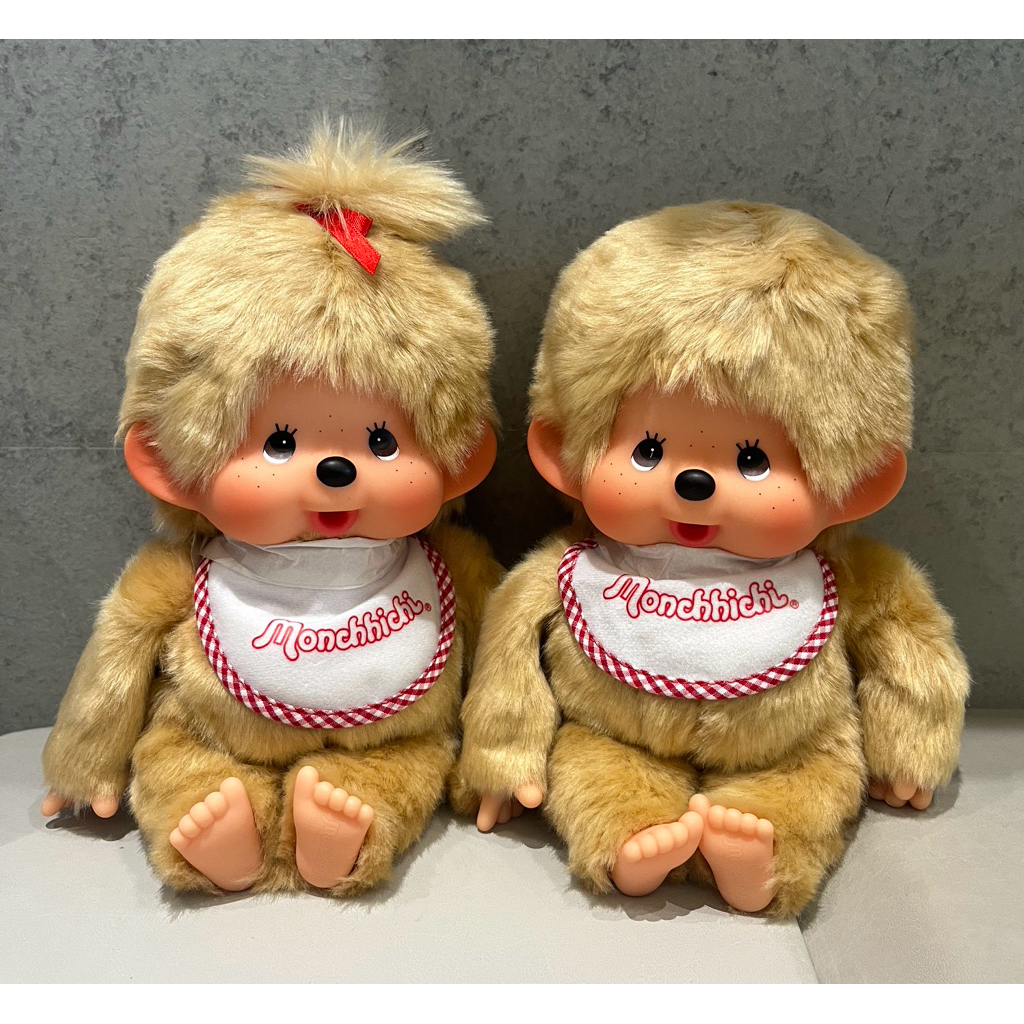 🇯🇵 Monchhichi  夢奇奇 代購 ~ 卡其色夢奇奇 Monchhichi 男孩 女孩 S /M 尺寸