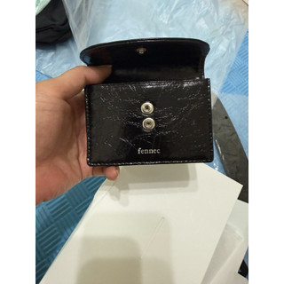 FENNEC CRINKLE HALFMOON ACCORDION POCKET 證件包 卡包 漆皮 圓頭短夾