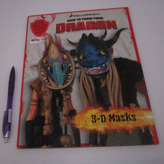 「二手書」How to train your Dragon 3D Masks 英文讀本 Dream Works 平裝