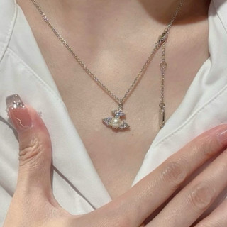 勿自行下單🪐預訂🪐Vivienne Westwood 西太后單顆珍珠土星項鍊 Feodora