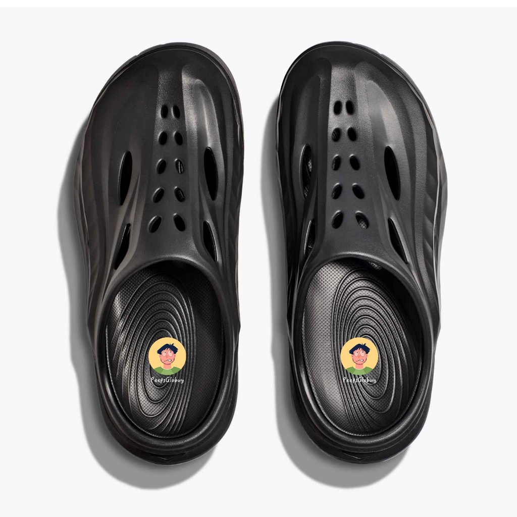 HOKA Ora Recovery Mule 肌力恢復紓壓鞋 柔軟輕便 人體工學 足弓支撐 男款 黑色穆勒鞋 懶人洞洞鞋