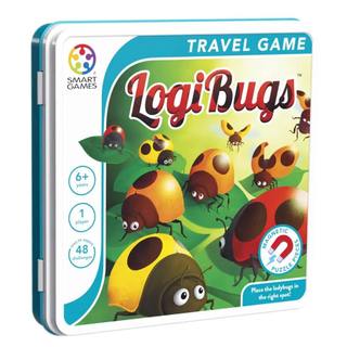 磁力遊戲盒-瓢蟲連線(上誼)【比利時SMART GAMES桌遊-可愛瓢蟲造型+磁力設計/數字序列/邏輯與推理/空間概念】