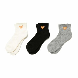 AirRoom 正品 2025AW HUMAN MADE SHORT PILE SOCKS 金 橘 愛心 襪子 短襪