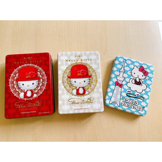 三麗鷗Kitty早期高帽子鐵盒 晴空塔