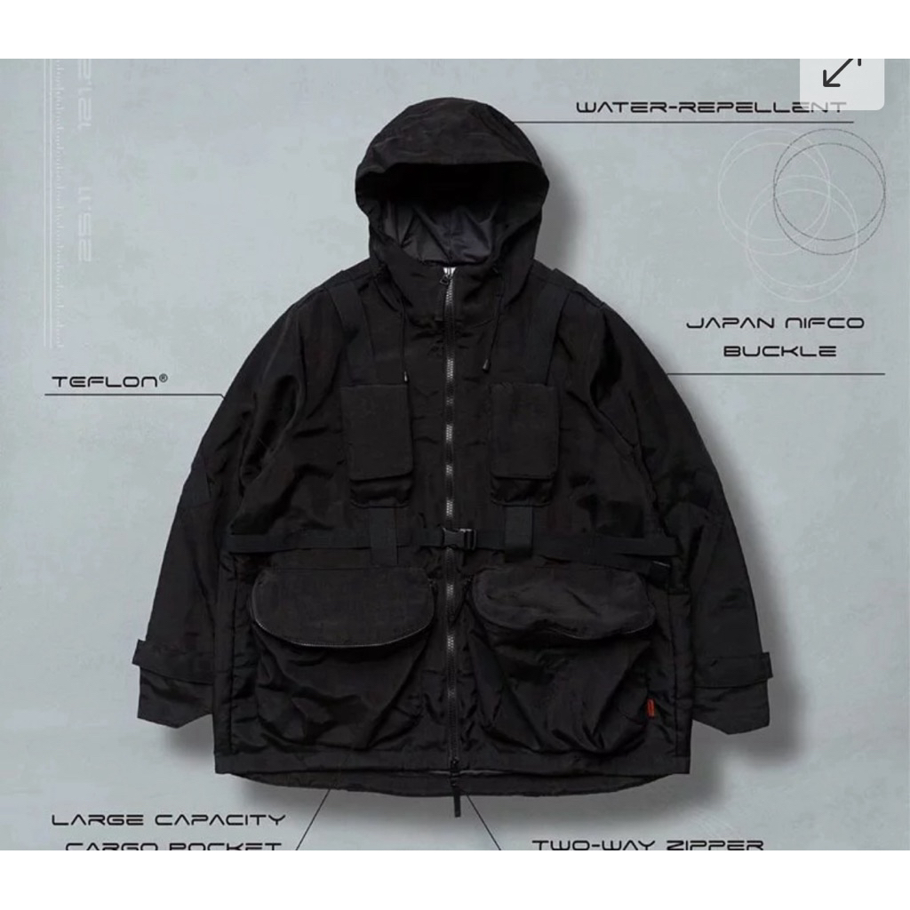 ジャケット・アウター GOOPiMADE x WISDOM TimeTraveler 3D-Parka GOOPiMADE x WISDOM TT-03 Time Traveler 3D-Parka - Deser