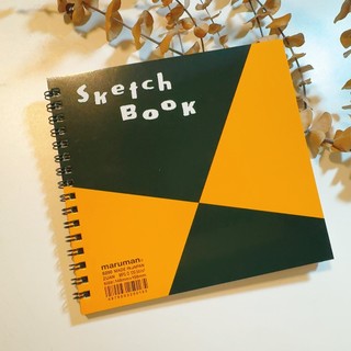 【灣家喜文具店】maruman sketchbook A5變形方形 畫用紙 寫生 雙線圈本
