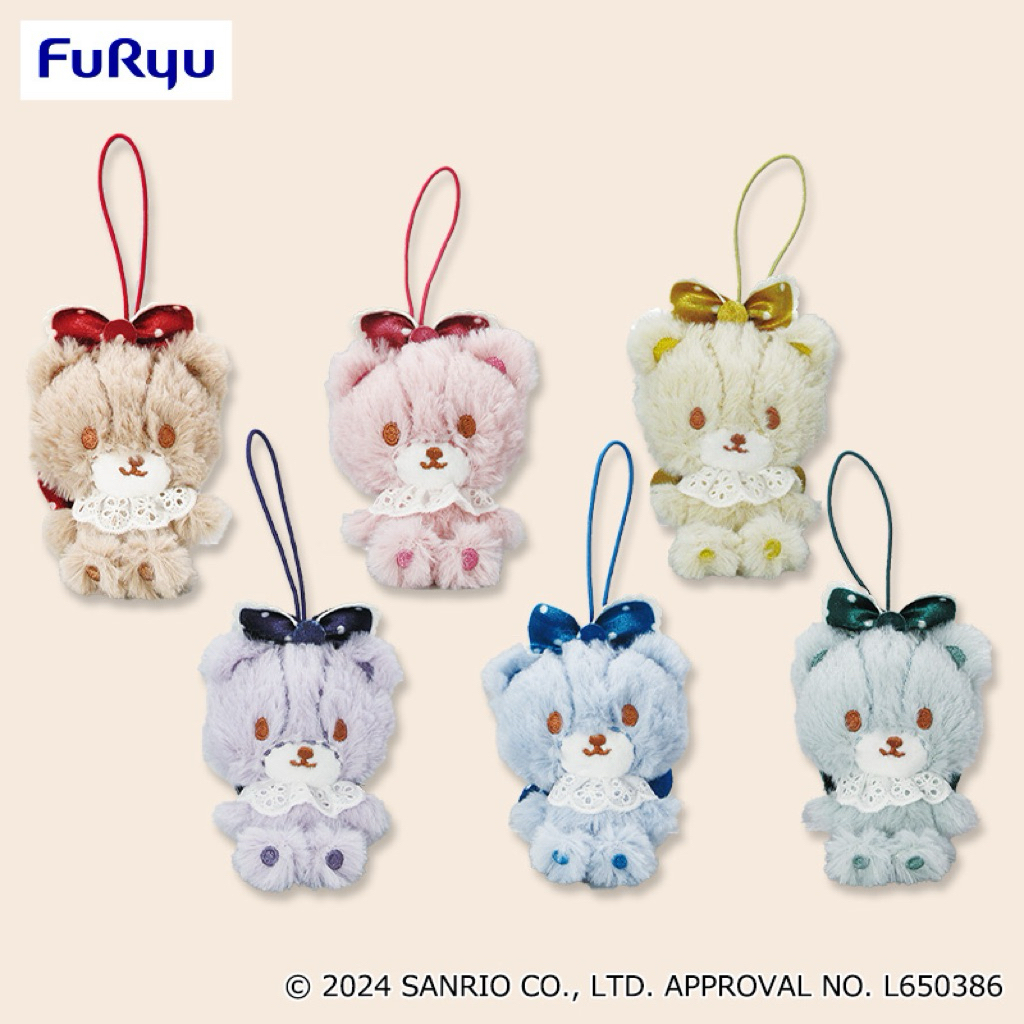❤Lika小舖❤。Tiny Chum 日本帶回 全新正版現貨 人氣景品玩偶布偶娃娃吊飾 小熊 凱蒂貓好朋友