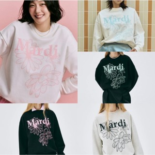 MARDI MERCREDI 印花刺繡 大學T 經典雛菊 三朵花花 臘腸狗 長袖上衣 長袖 大學踢 熱銷 衛衣 金高銀