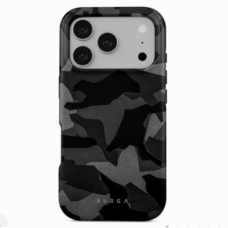 BURGA iPhone 17 Pro 手機殼- Night Black Camouflage