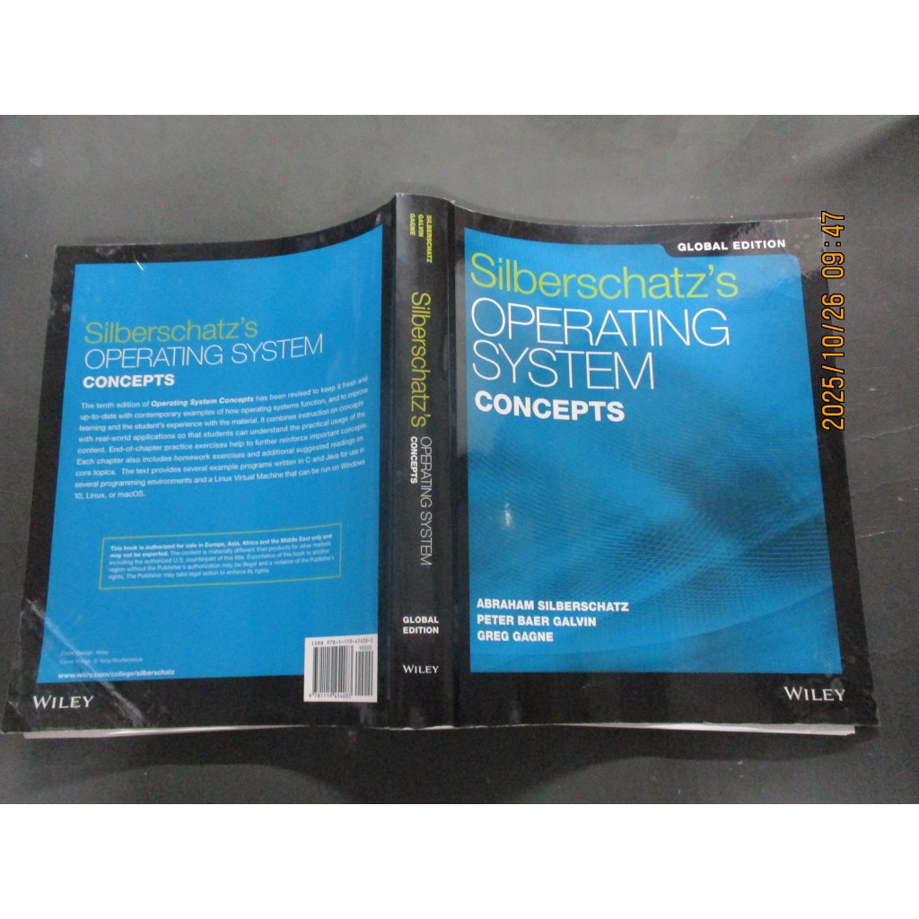 OPERATING SYSTEM CONCEPTS 10的價格推薦- 2026年1月| 比價比個夠BigGo