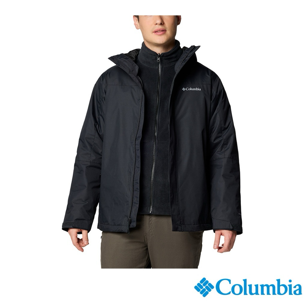 Columbia 哥倫比亞 防水三合一外套 男黑色 外套 全黑 黑科技 防水 防風 三合一 實用 冬季必備 冬季 秋冬