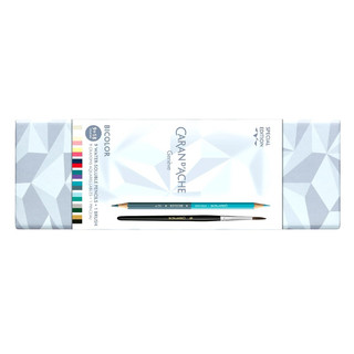 【板橋酷酷姐】卡達 CARAN D’ACHE 【聖誕節限定】阿爾卑斯霜雪 ALPINE FROST 雙色鉛筆組 10件組