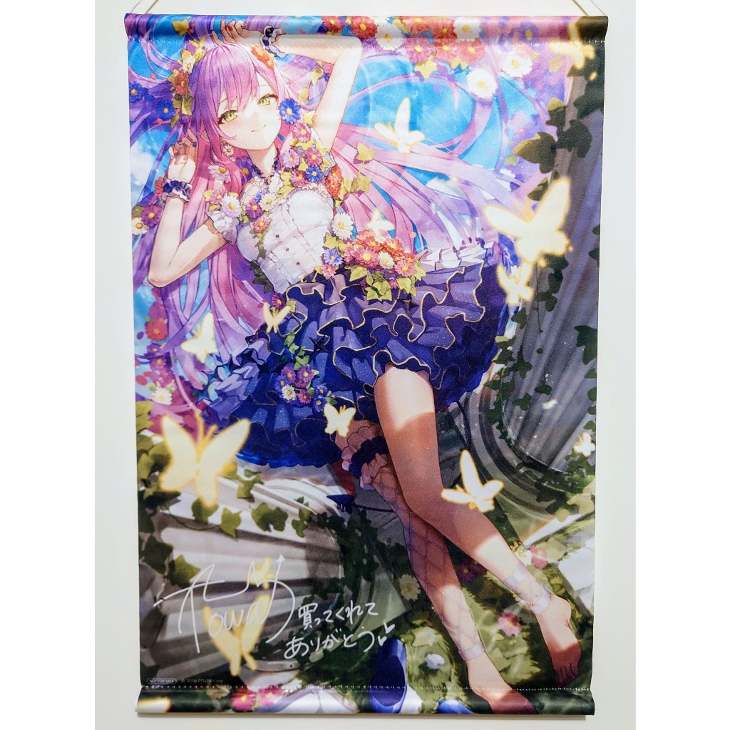 【hololive】日版 A3 掛軸 ゲーマーズ特典 Aster 常闇永遠 TOWA 常闇トワ 複製簽名 GAMERS