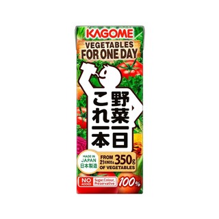 KAGOME可果美 野菜一日-100%綜合蔬果汁 200ml【Donki日本唐吉訶德】