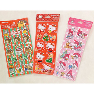 三麗鷗Hello Kitty/美樂蒂/蛋黃哥 可愛貼紙/聖誕貼紙/聖誕貼