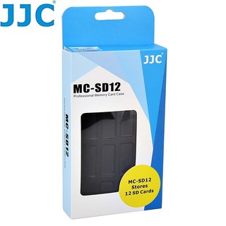 我愛買#JJC十二張SD記憶卡儲存盒MC- SD12收納盒SD卡收納盒SD卡儲存盒SD卡保護盒SD盒SD儲存盒