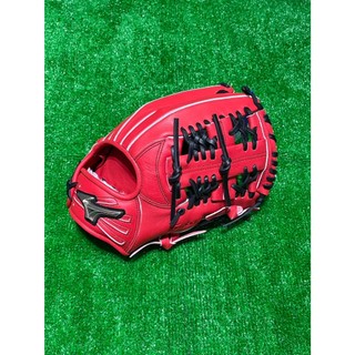 棒球世界全新MIZUNO 美津濃1AJGR33410 GE系列 內野十字網型手套紅色特價
