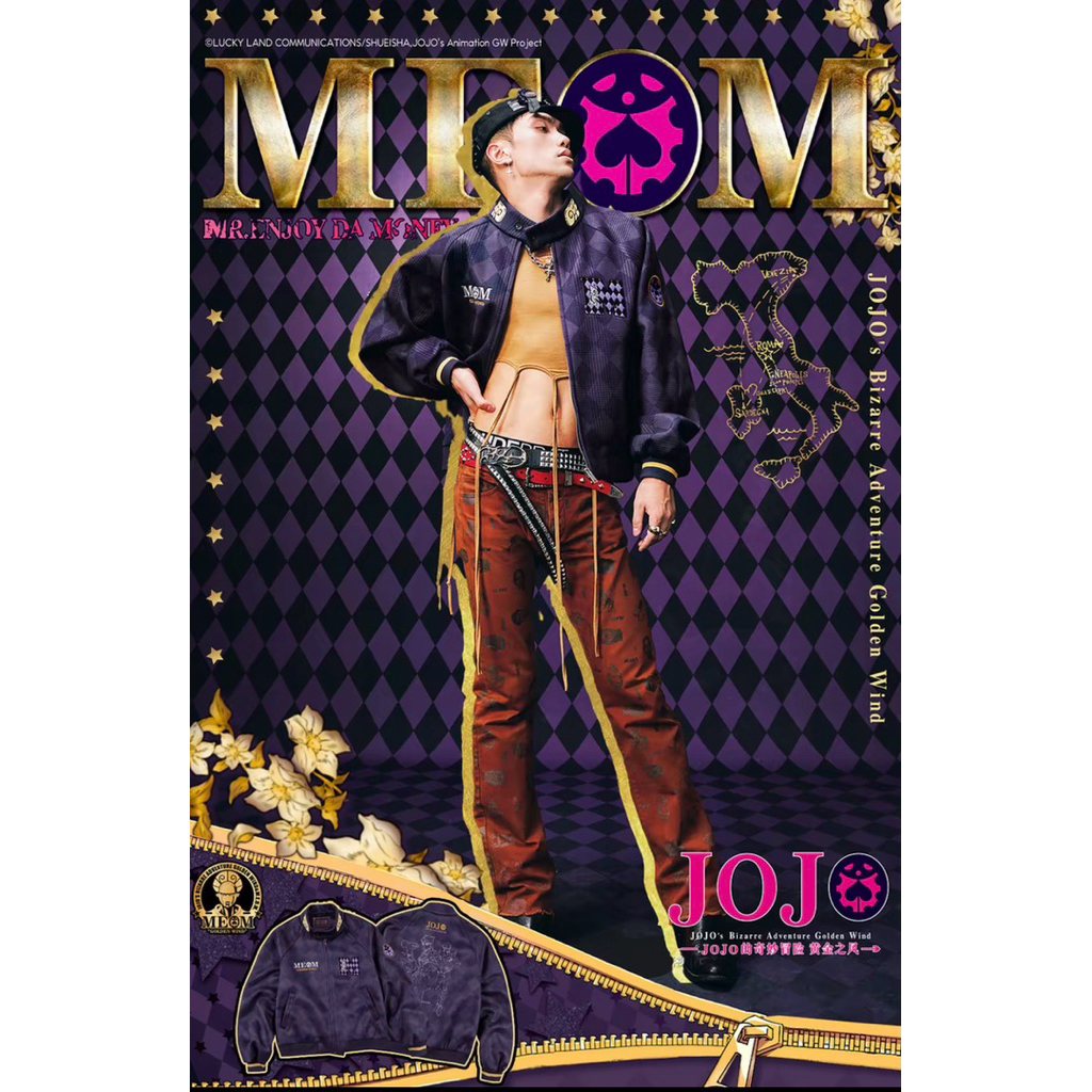 MEDMxJOJO的奇妙冒險聯名-喬魯諾·喬巴拿格紋外套