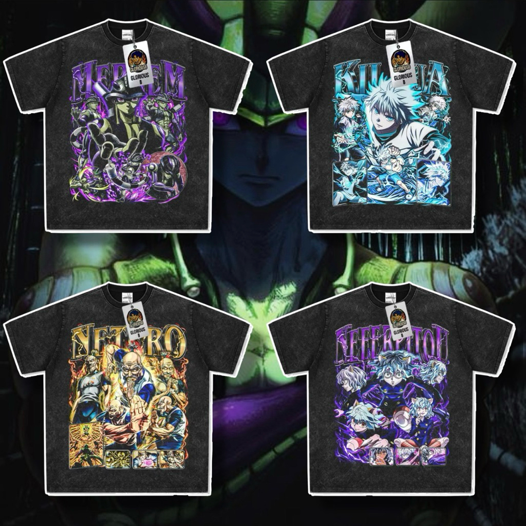 【動漫系列】獵人HUNTER×HUNTER 美式風格 短袖T恤 蟻王 尼飛彼多 幻影旅團 庫洛洛 奇犽 尼特羅 西索