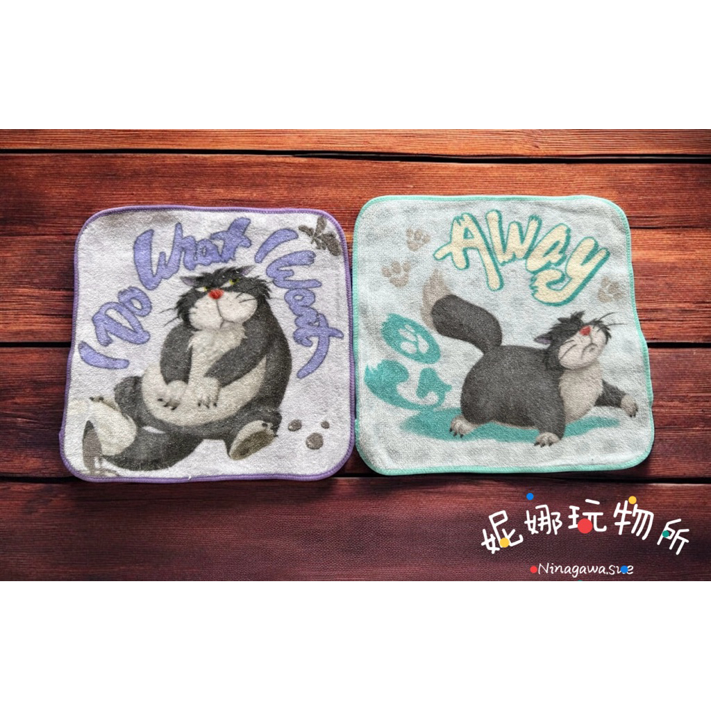 （現）日本 Disney 迪士尼 壞壞貓 魯斯佛 Lucifer 路西法 迷你方巾