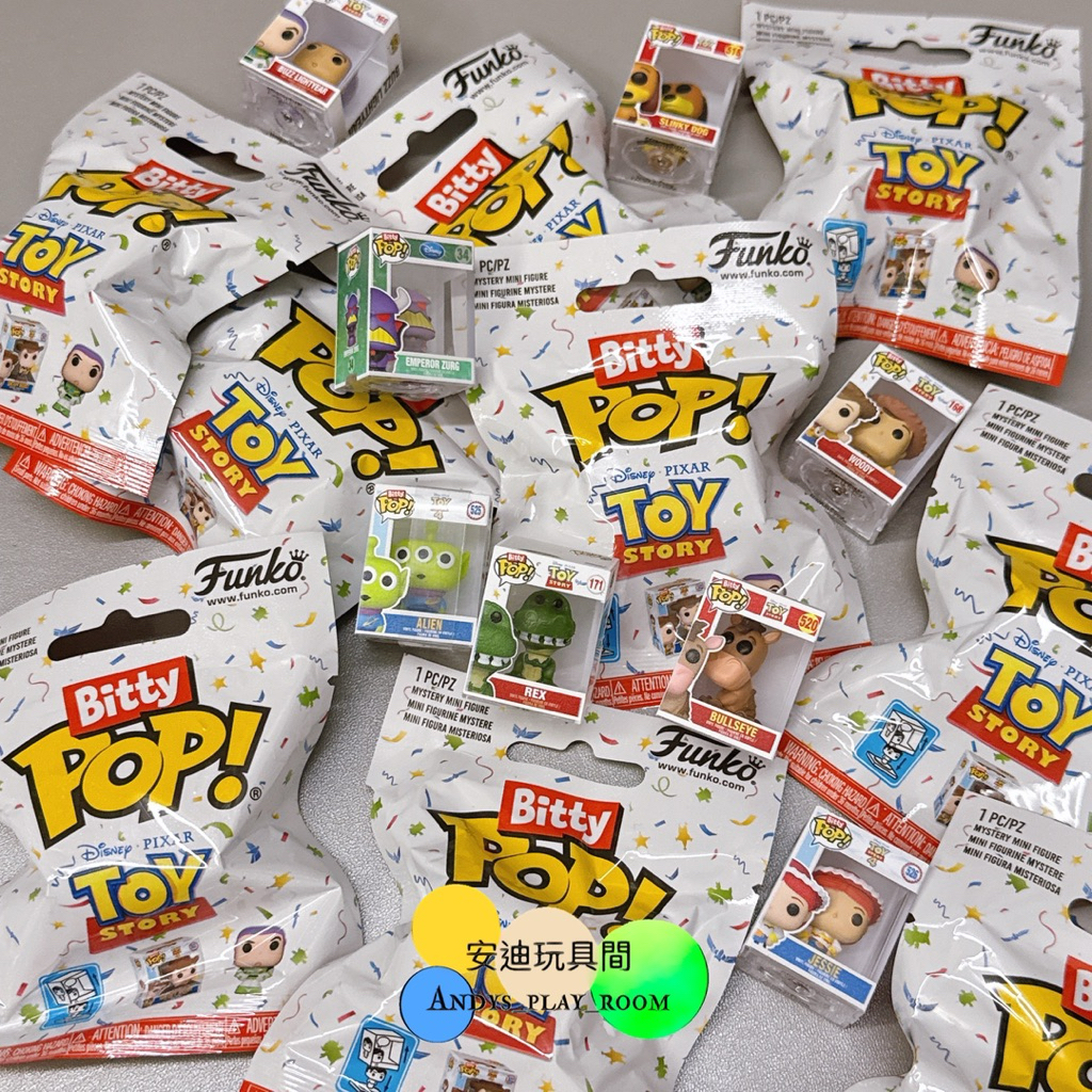 快速出貨🔥盲抽系列🔥Funko Bitty Toy Story玩具總動員 盲抽 盲包 迷你  公仔 三眼怪 胡迪 抱抱龍