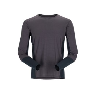 Rab Syncrino Base LS Tee 男款 羊毛混紡長袖排汗衣 QBL-32-GRH 石墨灰