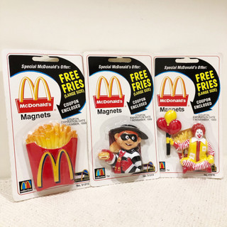 {單售} 1997 麥當勞 收藏磁鐵 冰箱貼 Magnets 麥當勞叔叔 漢堡神偷 全新原裝吊卡 未拆封