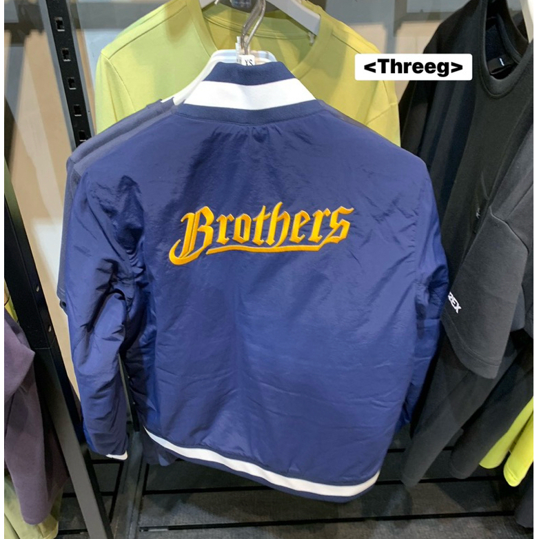 Threeg✨ADIDAS X BROTHERS 中信兄弟象 聯名款 運動外套 保暖 深藍 男款 KG3224