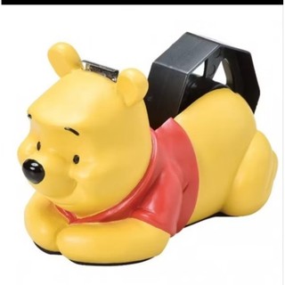 絕版 迪士尼disney 商店正版商品 winnie小熊維尼 樹脂陶 大膠帶台 膠台陶瓷 可愛家飾實重 擺件