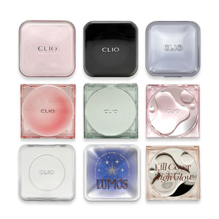 【CLIO】氣墊粉餅 The Original 玫瑰精萃亮採氣墊粉餅 小方盒 小粉盒 小黑盒 雨露氣墊 底妝