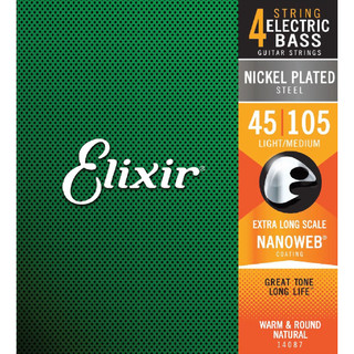 Elixir 貝斯4弦 14087 Nanoweb 45-105 【丞音樂器】