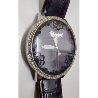 二手Levi's Lady Style LTC2604 Oversize Black Dial Quartz Watch