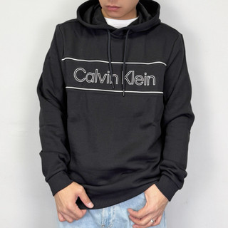 【New START精品服飾-員林】現貨 Calvin Klein CK 橫線鏤空字母 內刷毛 帽T 長袖上衣