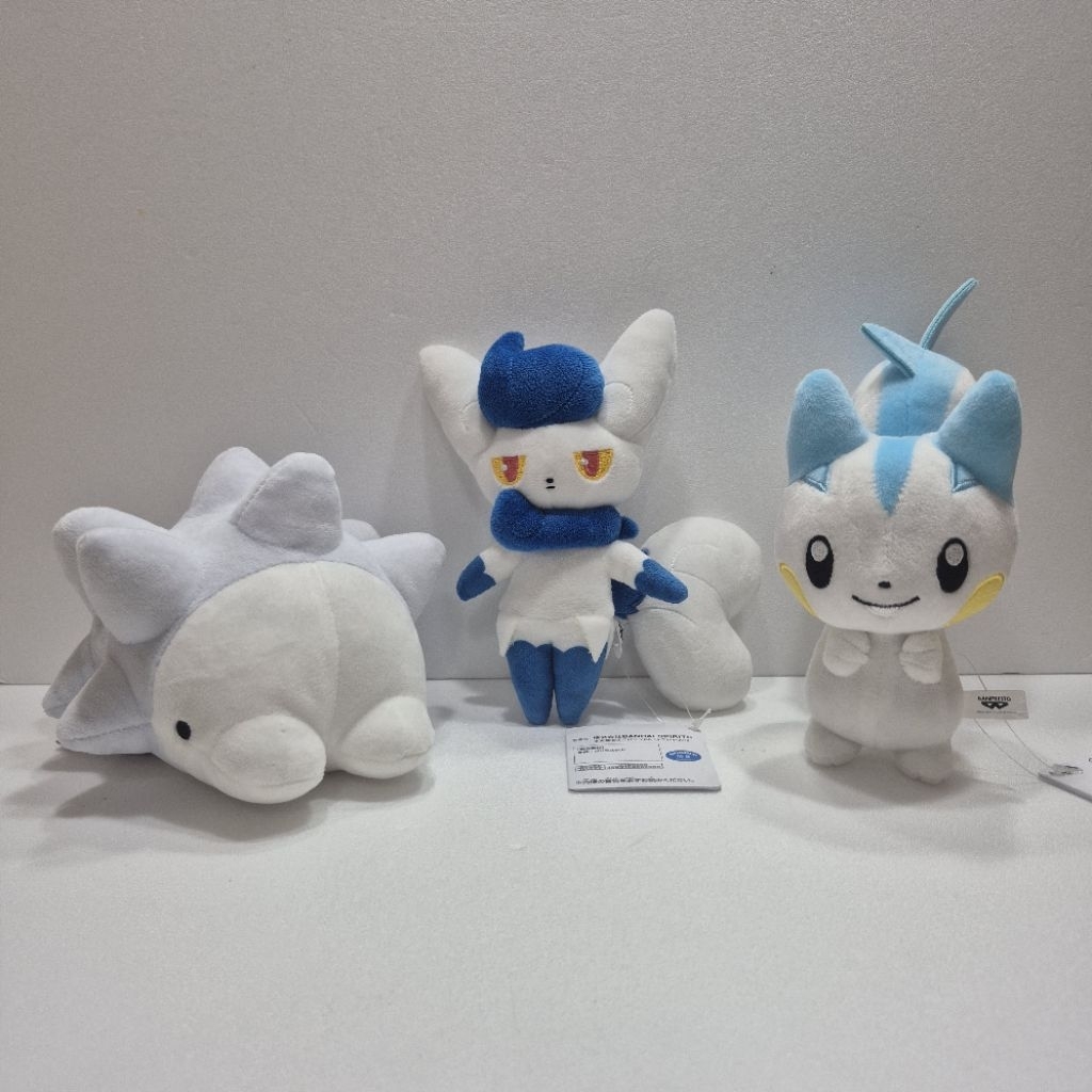 全新 日本景品 寶可夢 精靈寶可夢 雪吞蟲／妙喵／ 帕奇利茲  絨毛娃娃