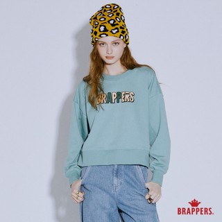 BRAPPERS 女款 BRAPPERS塗鴉印花圓領T-綠