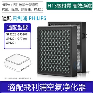 適用 飛利浦 PHILIPS GP5202 GP5201 GP7101 活性碳 空氣清淨機濾網 濾芯 HEPA濾網 濾芯