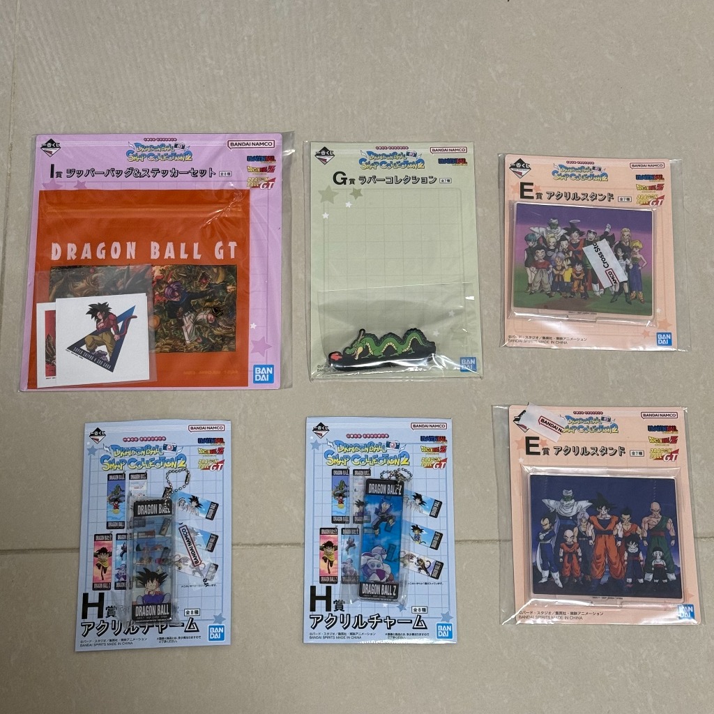 日本抽到 七龍珠 一番賞 DRAGONBALL SNAP COLLECTION2 EHGI賞 壓克力立牌 吊飾七龍珠萬代