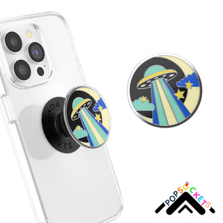 泡泡騷 手機支架 磁吸 琺瑯瓷 夜光 迷幻太空 PopSockets 伸縮手機支架 現貨