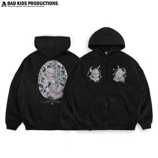 BAD KIDS 惡童 25A/W Hannya Zip Hoogie (500g加絨般若連帽外套)