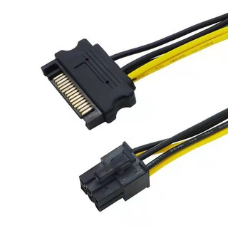 【3C小站】SATA轉顯卡6PIN SATA公轉顯示卡6PIN母 顯卡轉接線 電源連接 顯示卡 SATA公轉6pin母