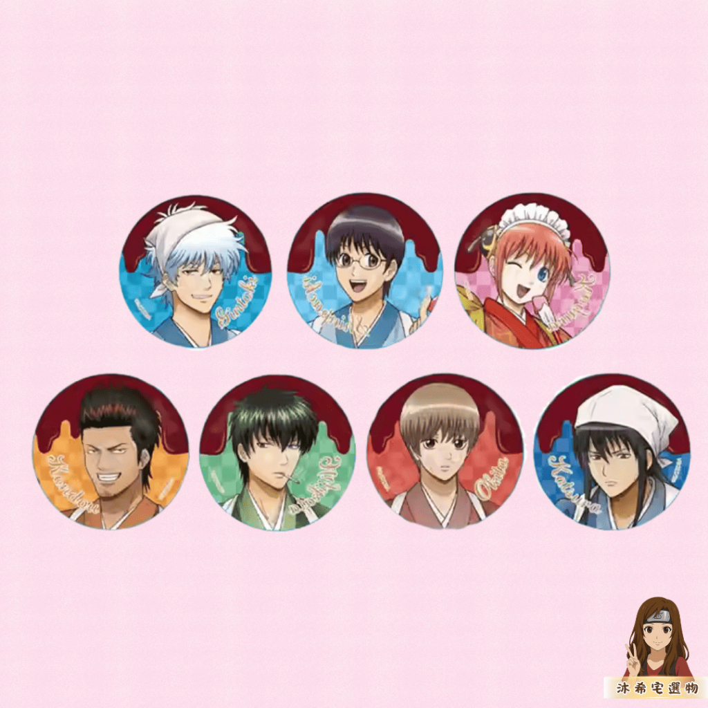 【現貨🔥】實拍 正版 銀魂  KThingS情人節吧唧 甜品巧克力徽章周邊 版田銀時 神樂 桂小太郎 神樂徽章 阿銀