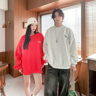 【PAGANS STORE】韓國 復古 HEYDAY 花朵 發泡 簍空 英文 字母 內刷毛 長袖 大學Tee