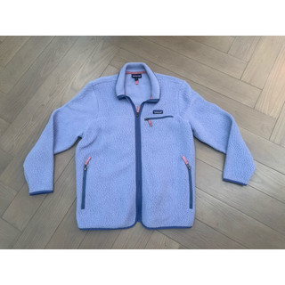 Patagonia 刷毛外套藍紫色，尺寸女生X L