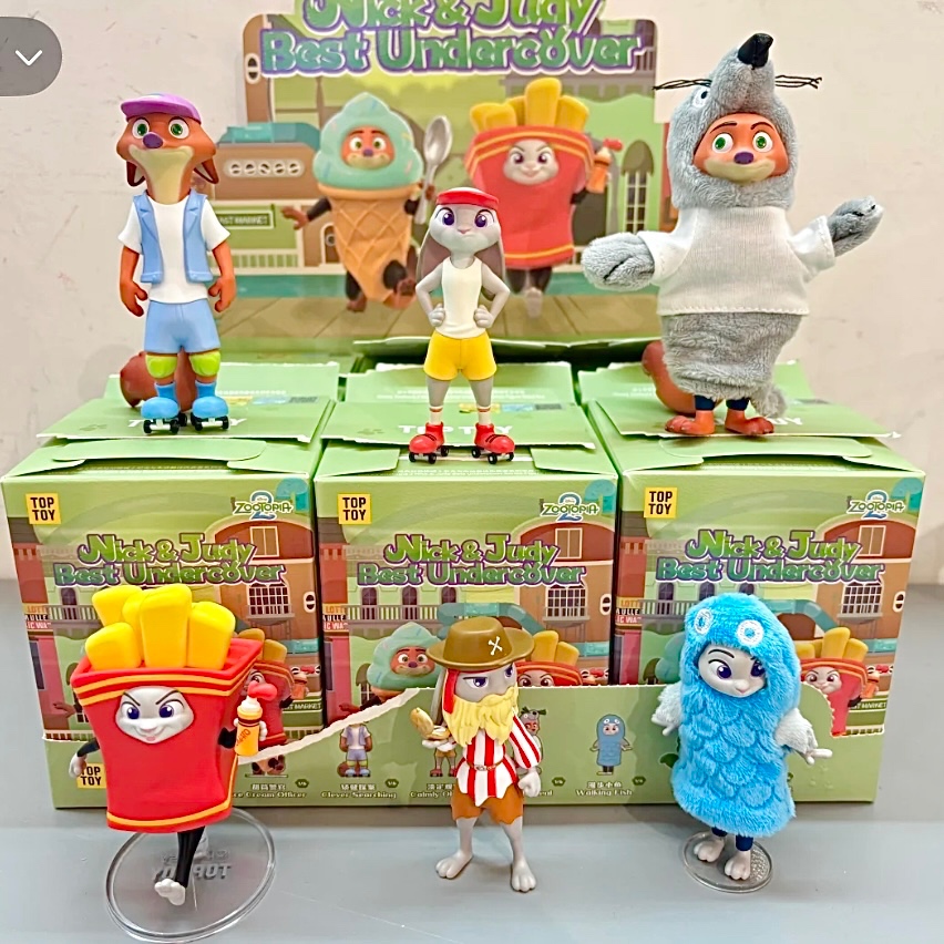 TOPTOY 瘋狂動物城2 尼克與朱迪 最佳偽裝者 盲盒 手辦 公仔 朱迪 尼克
