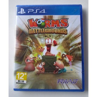 全新PS4 百戰天蟲 戰地 英文版 Worms Battlegrounds
