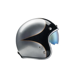 任我行騎士部品 Chief Helmet DEMETER 飛鏢 黑銀 3/4 半罩 復古帽
